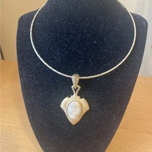 OSCAR DE LA RENTA Designer Gold-toned Slide Pendant Necklace